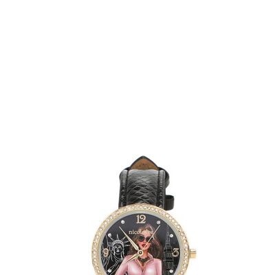 CLASSIC DIAMOND WATCH - Career Woman Black