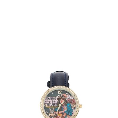 CLASSIC DIAMOND WATCH - Journey Of Stephanie Navy