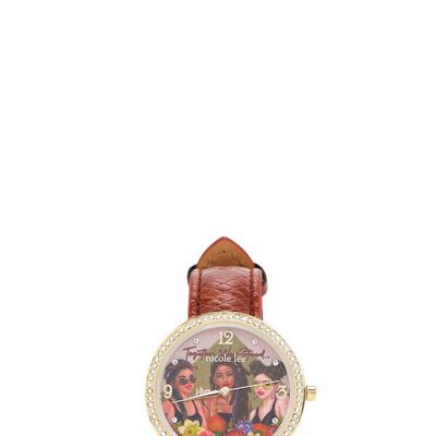 CLASSIC DIAMOND WATCH - Together We Stand Brown