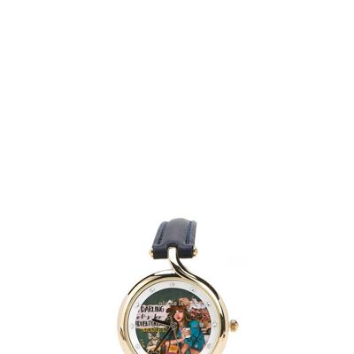 SMALL CLASSIC ETERNITY WATCH - Journey Of Stephanie Navy