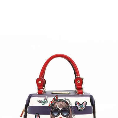 JUDITH LOVES FLOWER TOP HANDLE CROSSBODY BAG