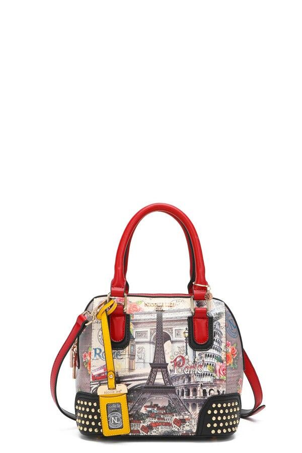 BORSA A TRACOLLA CON MANIGLIA SUPERIORE "EUROPE".