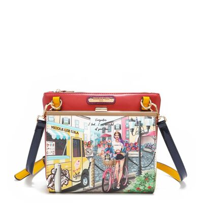 BORSA A TRACOLLA "COZY STREET IN MILANO"