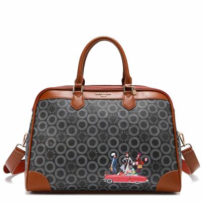 BOLSO DE VIAJE "SMALL WORLD" - Black