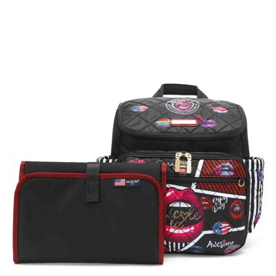 MULTIFUNCTIONAL DIAPER BAG BACKPACK WITH LARGE CAPACITY - Sugar Lips