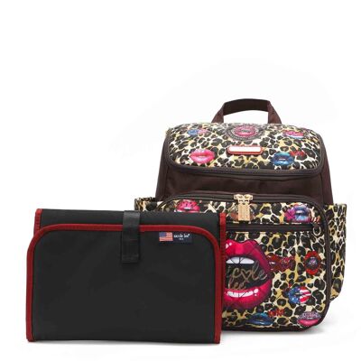 MULTIFUNCTIONAL DIAPER BAG BACKPACK WITH LARGE CAPACITY - Wild Lips