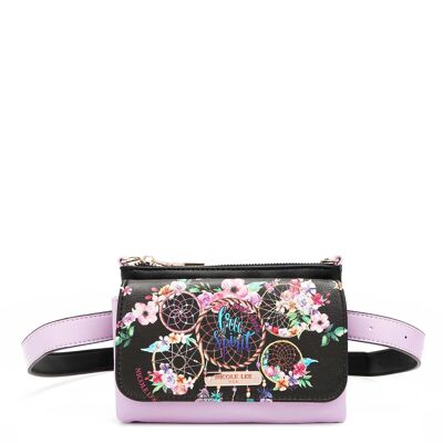 CONVERTIBLE BELT BAG WITH PRINTED CROSSBODY BAG - Dream Of All Colors