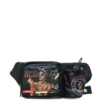 SOFT NYLON BELT BAG WITH FASHION PRINT - Latoya Loves Who She Is