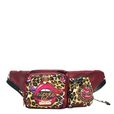 SOFT NYLON BELT BAG WITH FASHION PRINT - Wild Lips