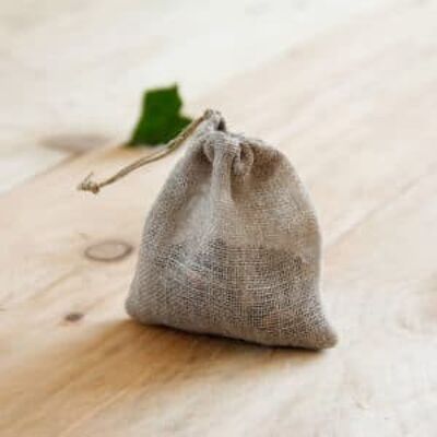 Organic linen tea bag