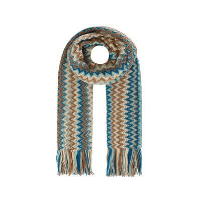 Knitted scarf for women - dimensions: 63x224