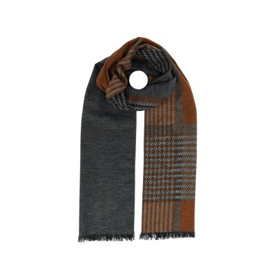 Woven winter scarf for men 30x180