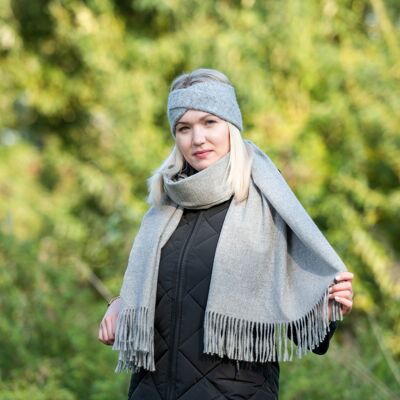 Scarf for women with fringes - 70x200cm