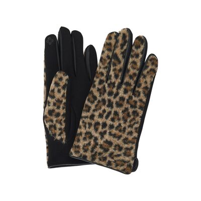 Patterned winter gloves for women