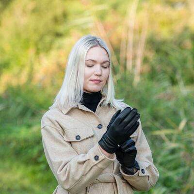 Edler Hirschleder Handschuh für Damen mit Smartphone-Funktion