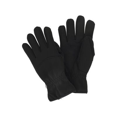 Particularly warm, high-quality gloves for men, black
