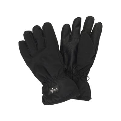 Particularly warm gloves for men, black