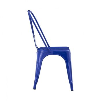 Chaise industrielle Strong Blue 45x51x84,5m Thinia Home 3