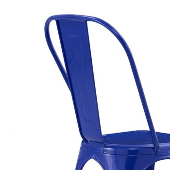 Chaise industrielle Strong Blue 45x51x84,5m Thinia Home 4