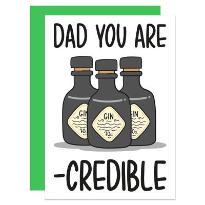 Gin Pun Fathers Day A6 Card