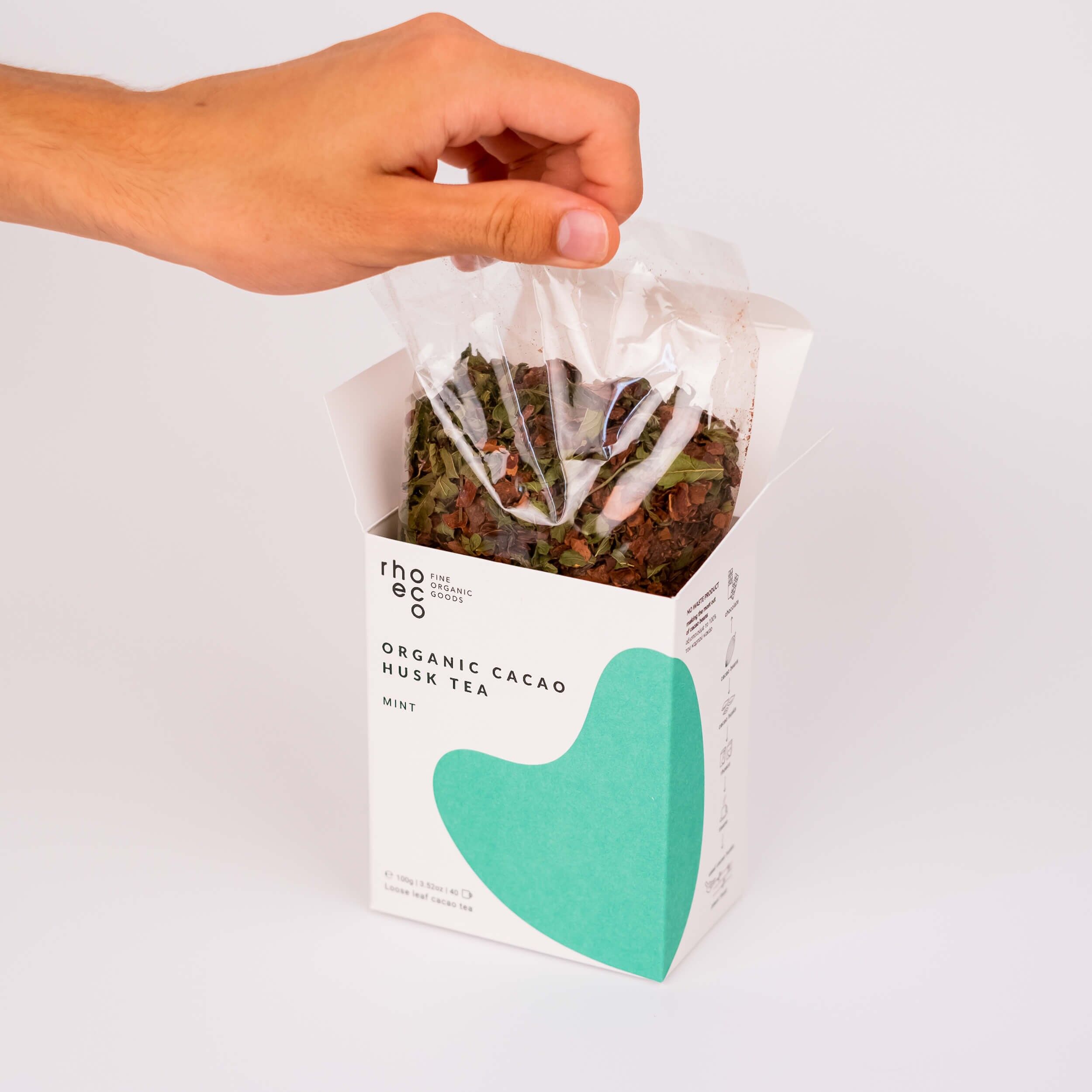 Thé aux cosses de cacao - Menthe