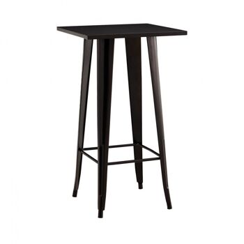 Table d'Appoint Haute Carrée Strong Dark 60x60x105cm Thinia Home 1