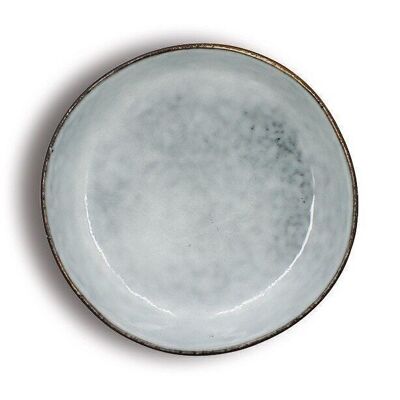 Aronal bowl plate 20cm in blue stoneware