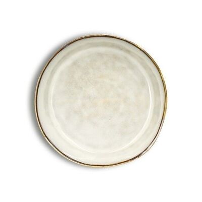 Boral bowl plate 20cm in light beige stoneware