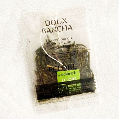 Sweet Bancha organic green tea - 40 individual compostable wrapped bags
