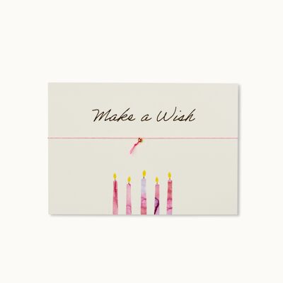 Armband-Karte: Make a Wish