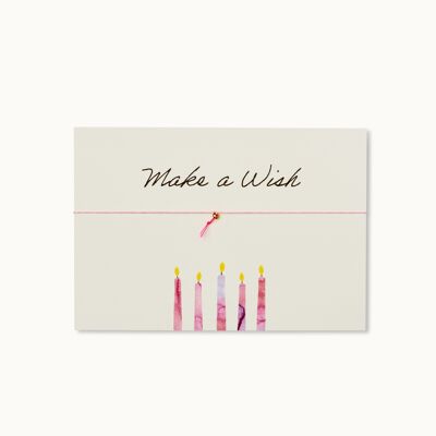 Carte bracelet: Faites un vœu