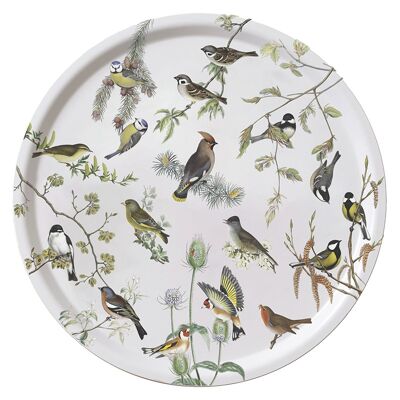 Serving tray Ø38 - Garden Birds