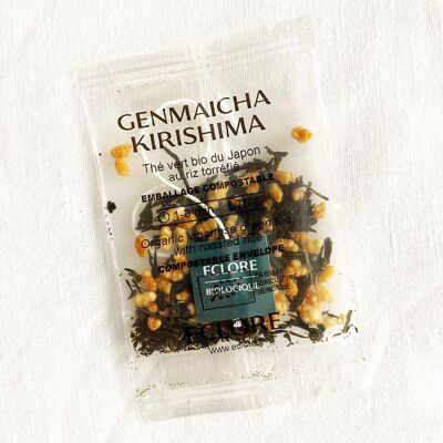 Té orgánico Genmaïcha Kirishima - 40 bolsas envueltas compostables