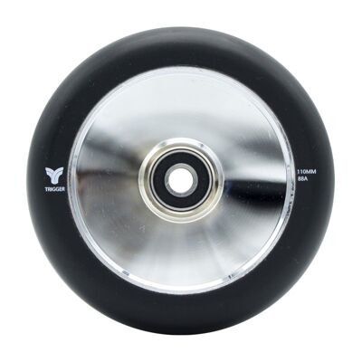 Trigger Hollow Stunt Scooter Wheels 110mm 88A Chrome Black x2