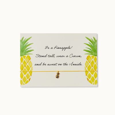 Carte bracelet: Soyez un ananas!