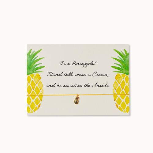 Armband-Karte: Be a Pineapple!