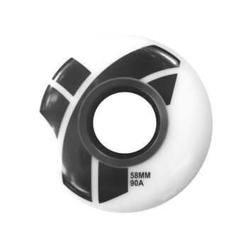 Roues de Roller Trigger Team 58mm/90A Blanc x4 3