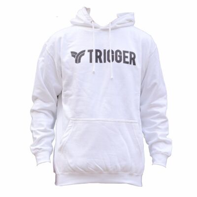 Sweat à Capuche Trigger College Blanc