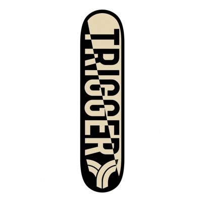 Trigger gestanztes Logo 8,375" Skateboard-Deck