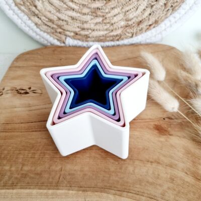 Silicone Stacking Trays Star - White