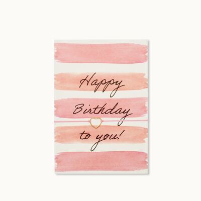 Bracelet card: Happy Birthday to You!