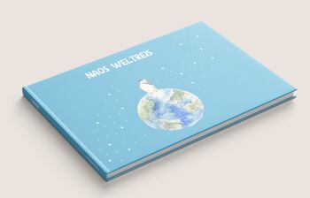 Livre enfant - Le Tour du Monde de Nao - découverte du monde et des animaux,  enfant héros de son aventure, cadeau anniversaire 9