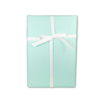Carta da regalo monocolore, verde menta, fresca e delicata, 50 x 70 cm