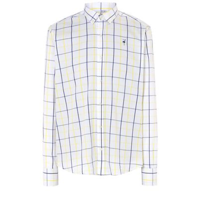 CAMICIA MICOR-OXFORD A QUADRI FANTASIA