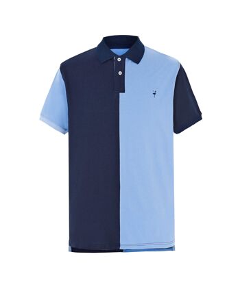 POLO CORTES BLEU MARINE ET BLEU 1