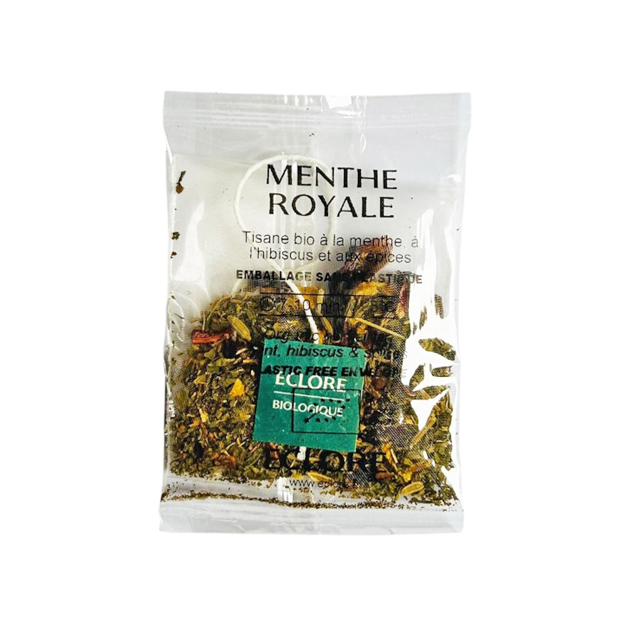 Tisana biologica alla menta reale - 40 bustine compostabili individuali per CHR