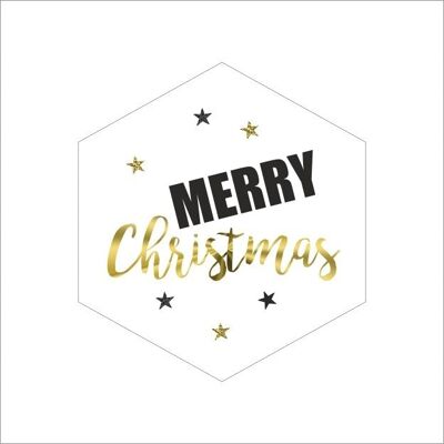 Merry Christmas - wish labels - 250 pcs