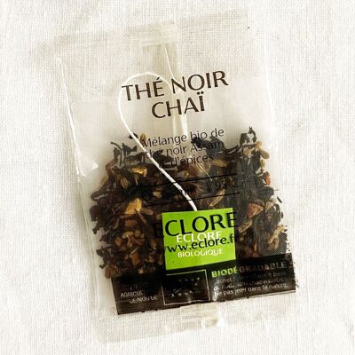 Thé noir Chaï bio 40 sachets individuels