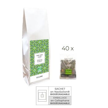 Thé vert chaï bio 40 sachets individuels 4