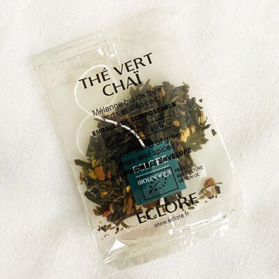 Organic chai green tea 40 individual sachets